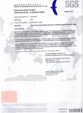 JawaySteel's certificate